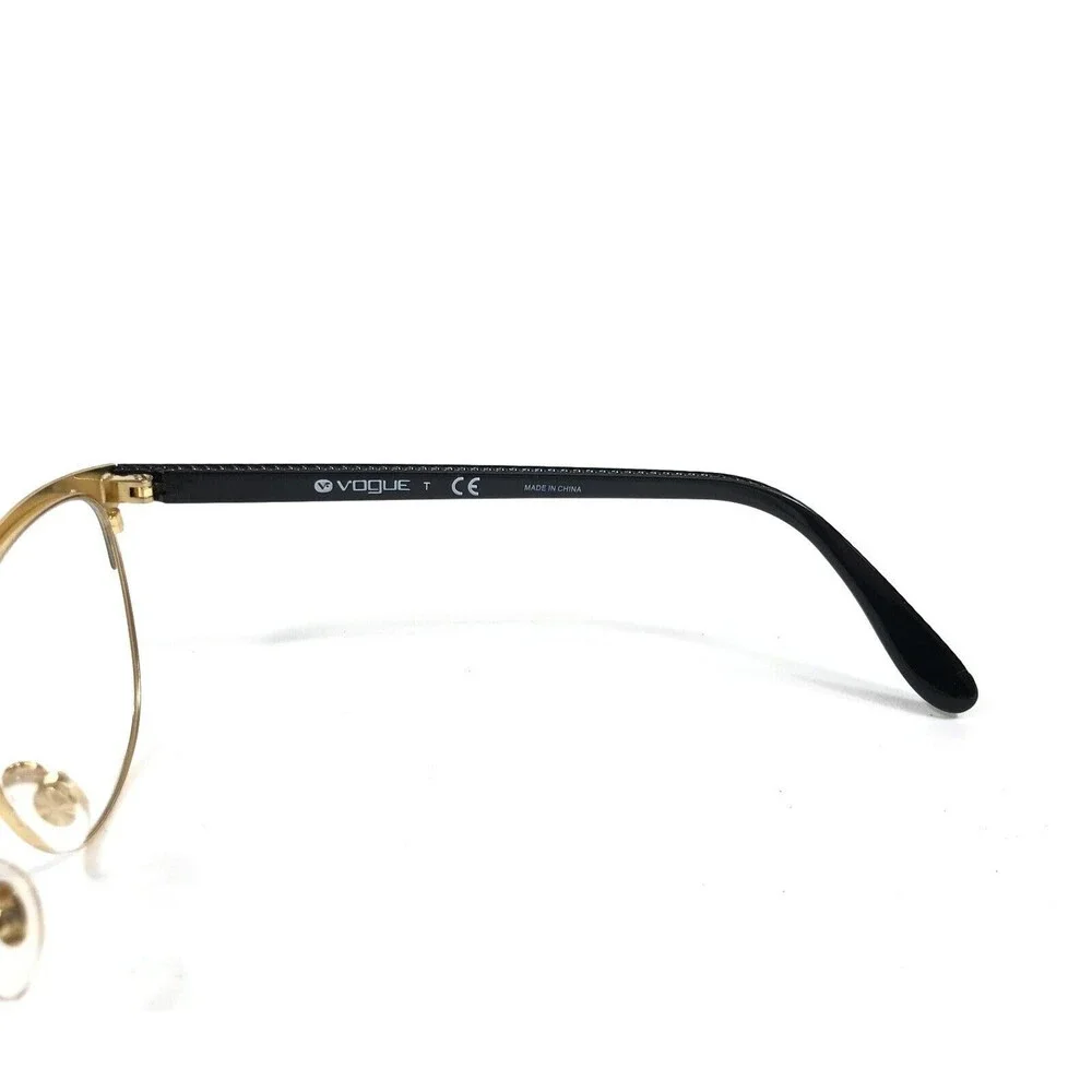 Vogue Eyeglasses Frames VO4088 352 Black Gold Cat Eye Full Rim 50-18-140